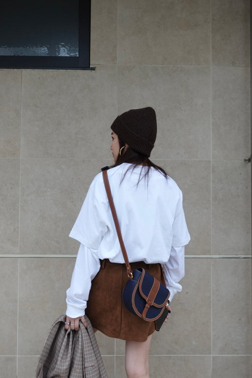 スウェードミニスカート